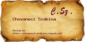 Chovanecz Szabina névjegykártya